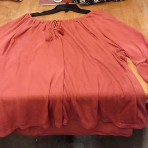 This orange copper colored dress shirt